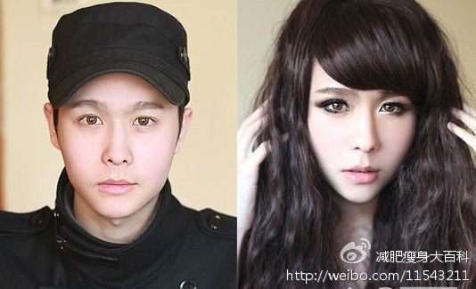 妆卸后的美女