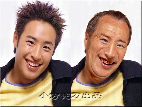 明星变老