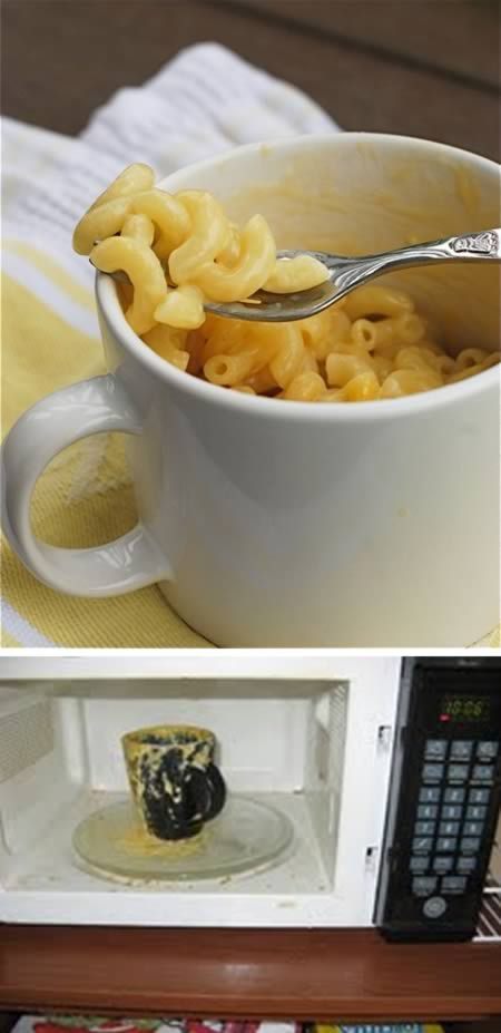 懒人食谱之微波炉奶酪通心粉